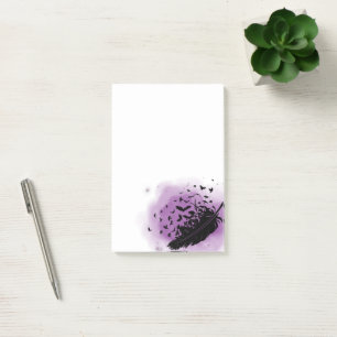 Schwarze Vögel einer Feder - The Ravens Post-it No Klebezettel