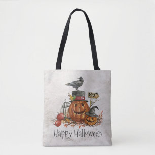 Schwarze Vogel-und Taschen-Tasche Halloweens der Tasche