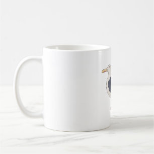 Schwarze Vogelart Kaffeetasse