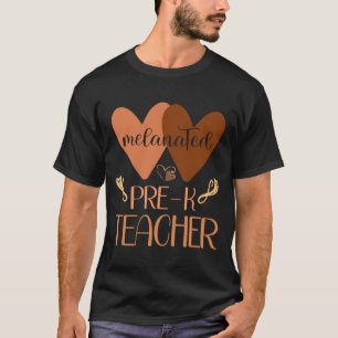 Schwarze Vorschullehrerin im Vorkindergarten Schwa T-Shirt