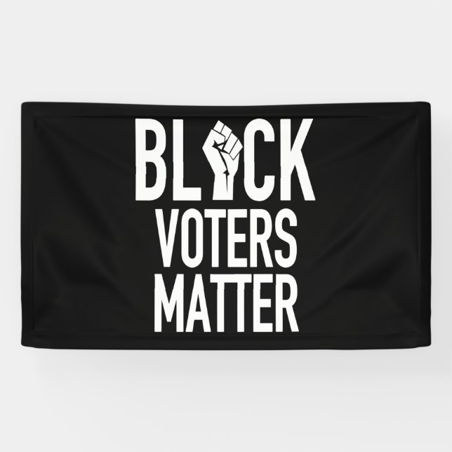  schwarze Wähler Banner (Horizontal)