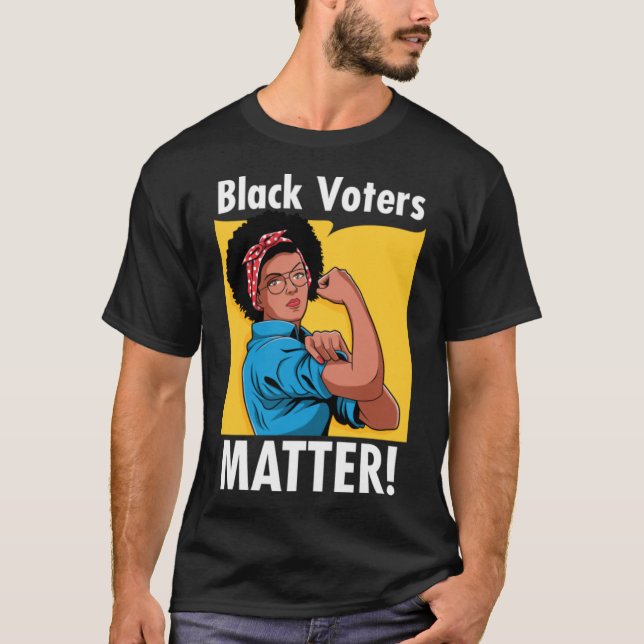 Schwarze Wähler Matter 2020 Wahl Afrikanischer Ame T-Shirt (Vorderseite)