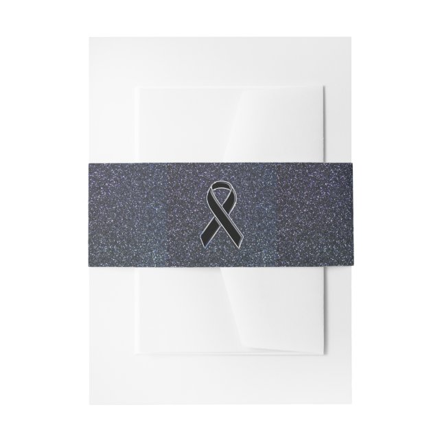 Schwarze Wandverkleidung Einladungsbanderole (Vorderseite Beispiel)