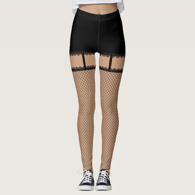 Schwarze Wäsche Leggings (Vorderseite)