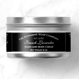 Schwarze wasserdichte Kosmetikmarke 1" x 7" Aufkleber