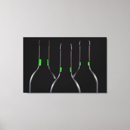 Schwarze Weinflaschen gepackte Canvas Prints Leinwanddruck