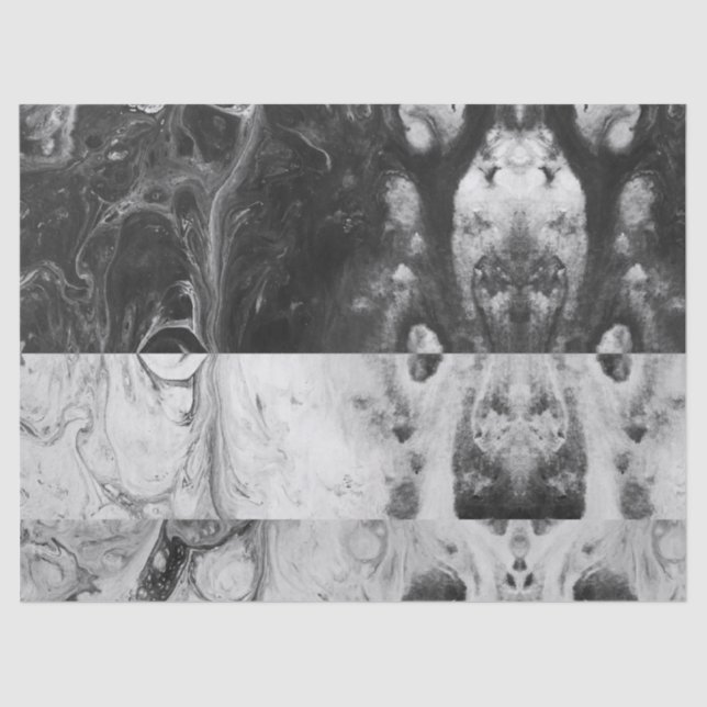 Schwarze weiße seidenpapier (Vorderseite)