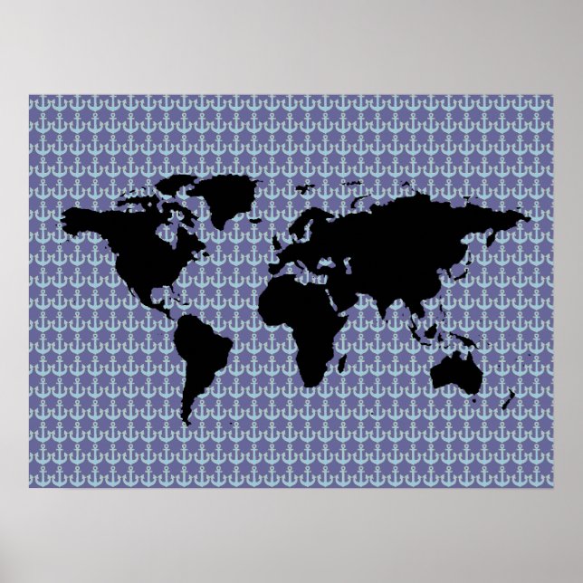 Schwarze Welt/Referenzmuster Poster (Vorne)