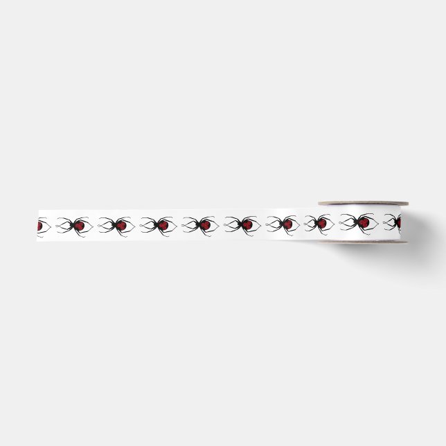 Schwarze Witwe Bellydance Satin-Band Satinband (Vorderseite)
