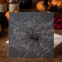 Schwarze Witwe Spiderweb Zeichnend Kunst