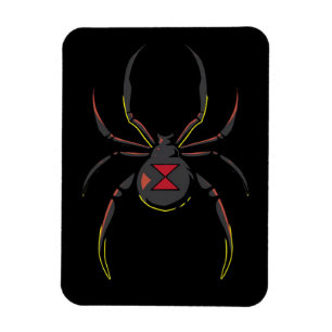 Schwarze Witwe Spinne Geschenk   Spinne Liebhaber Magnet