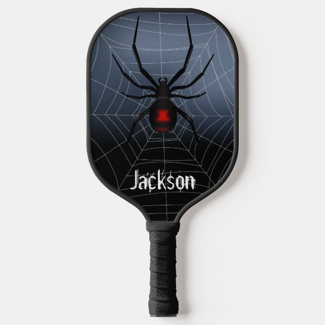 Schwarze Witwe-Spinne Pickleball Schläger (Vorderseite)