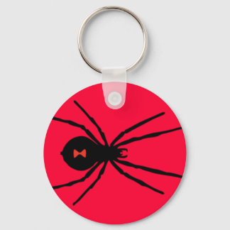 Schwarze Witwe-Spinne Schlüsselanhänger