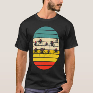 Schwarze Witwen Spiders Retro für Männer Frauen Ki T-Shirt