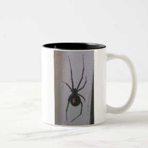 Schwarze Witwen-Spinne Zweifarbige Tasse