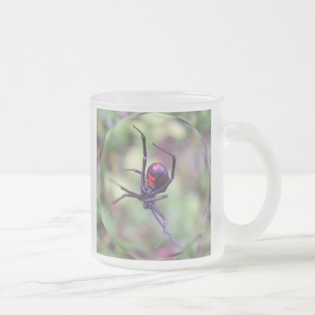 Schwarze Witwen-Tasse Mattglastasse (Rechts)