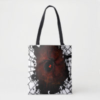 Schwarze Witwenspinne Farbklecks Netz Gothic