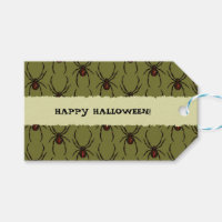 Schwarze Witwenspinne Frohes Halloween Pixel-Muste