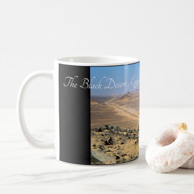 Schwarze Wüste, Farafra, Ägypten Kaffeetasse (Mit Donut)