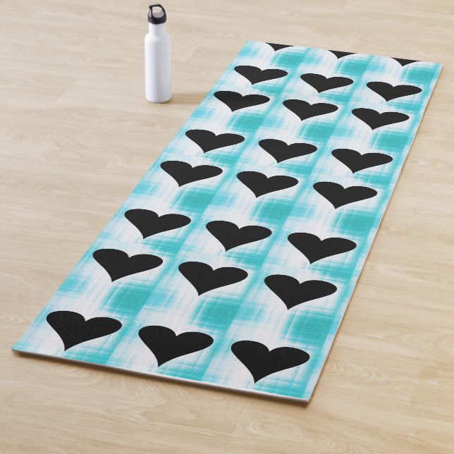 Schwarze Yoga-Matte Yogamatte (Beispiel)