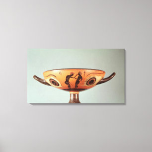 Schwarze Zahl kylix, c.580-525 BC Leinwanddruck