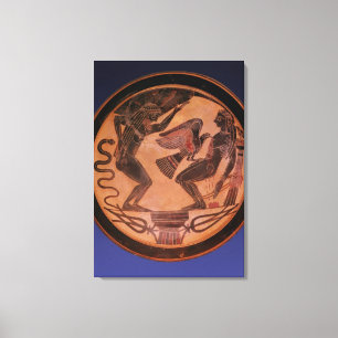 Schwarze Zahl kylix Leinwanddruck
