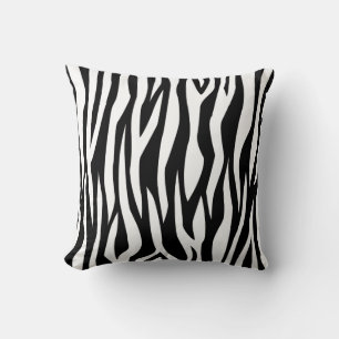 Schwarze Zebra Kissen
