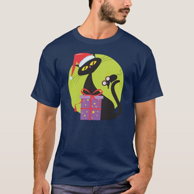 Schwarze Ziegenmäuse der 1950er Jahre T-Shirt (Vorderseite)