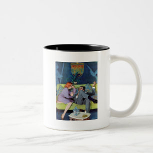 Schwarzen Montes letzter Überfall Zweifarbige Tasse
