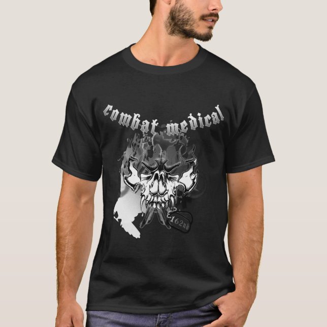 Schwärzen Sie 162. Kampf-medizinisches T-Shirt (Vorderseite)