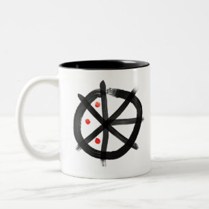 SCHWÄRZEN Sie mit LOGO-SCHWARZ-Innenraum DER Zweifarbige Tasse