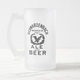 Schwarzenbach Brewing Co. Mug en verre dépoli