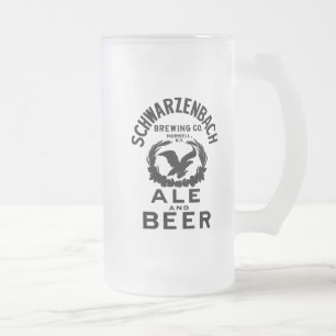 Schwarzenbach Brewing Co. Mug en verre dépoli