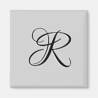 Schwarzer 3D-Kalligrafie-Anfangsbuchstabe | Pastel
