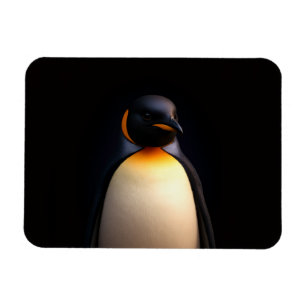 Schwarzer 4 Luxe Flexibler Magnet Kaiser-Pinguin