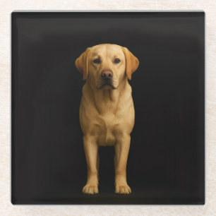 Schwarzer 4 Luxe Glasuntersetzer, Minimalist Labra Glasuntersetzer