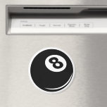 Schwarzer Acht-Ball-Kühlschrankmagnet für Poolspie Magnet<br><div class="desc">Schwarzer Acht Ball Kühlschrankmagnet für Poolspieler. Rund acht Ball Pool (8 Ball)</div>