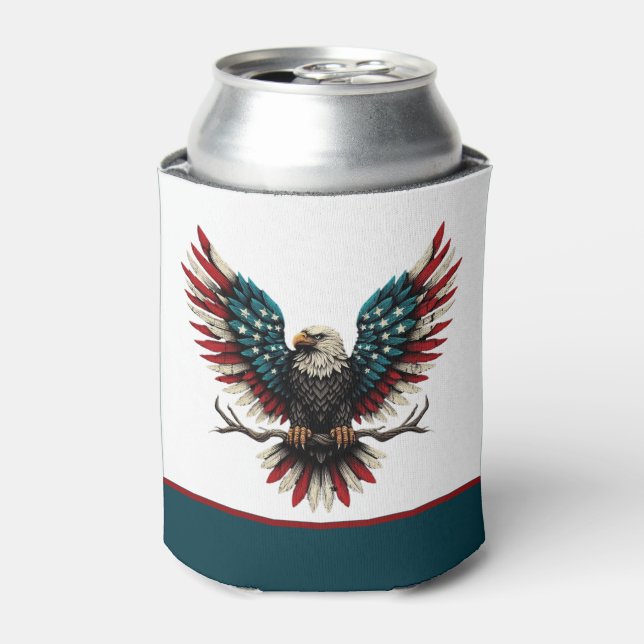 Schwarzer Adler aus Rustikal Dosenkühler (Kanne Vorderseite)