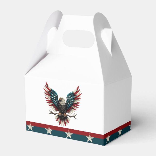 Schwarzer Adler aus Rustikal Geschenkschachtel (Vorderseite)