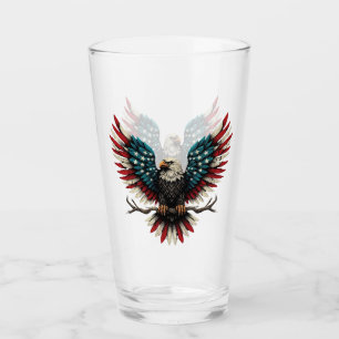 Schwarzer Adler aus Rustikal Glas