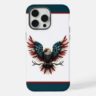 Schwarzer Adler aus Rustikal iPhone 15 Pro Max Hülle