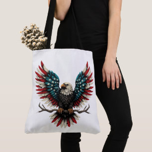 Schwarzer Adler aus Rustikal Tasche