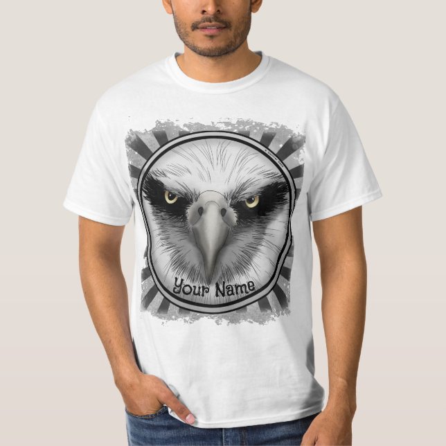 Schwarzer Adler T-Shirt (Vorderseite)