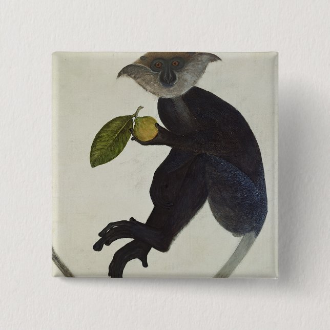 Schwarzer Affe Button (Vorderseite)