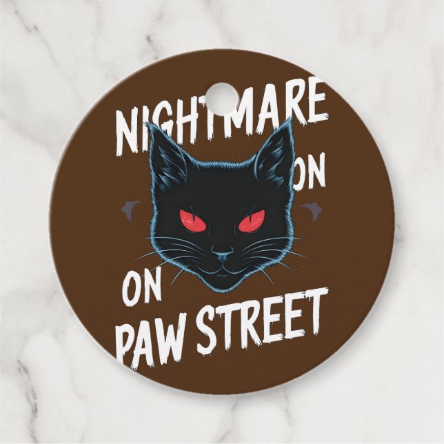 Schwarzer Albtraum Geschenkanhänger (Vorderseite)