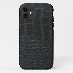 Schwarzer Alligatorhaut iPhone 5 Kasten iPhone 11 Hülle