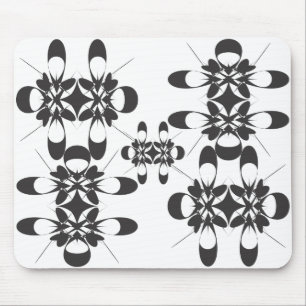 Schwarzer Arabeske Mousepad
