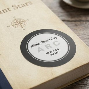 Schwarzer ARC Advance Reader Exemplar Nicht für de Runder Aufkleber