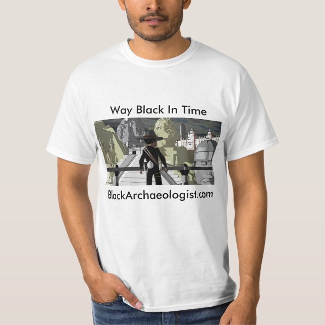 Schwarzer Archäologen-T - Shirt (Vorderseite)