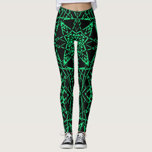 Schwarzer Asphalt, moderne Spinnennetzlinien, negr Leggings